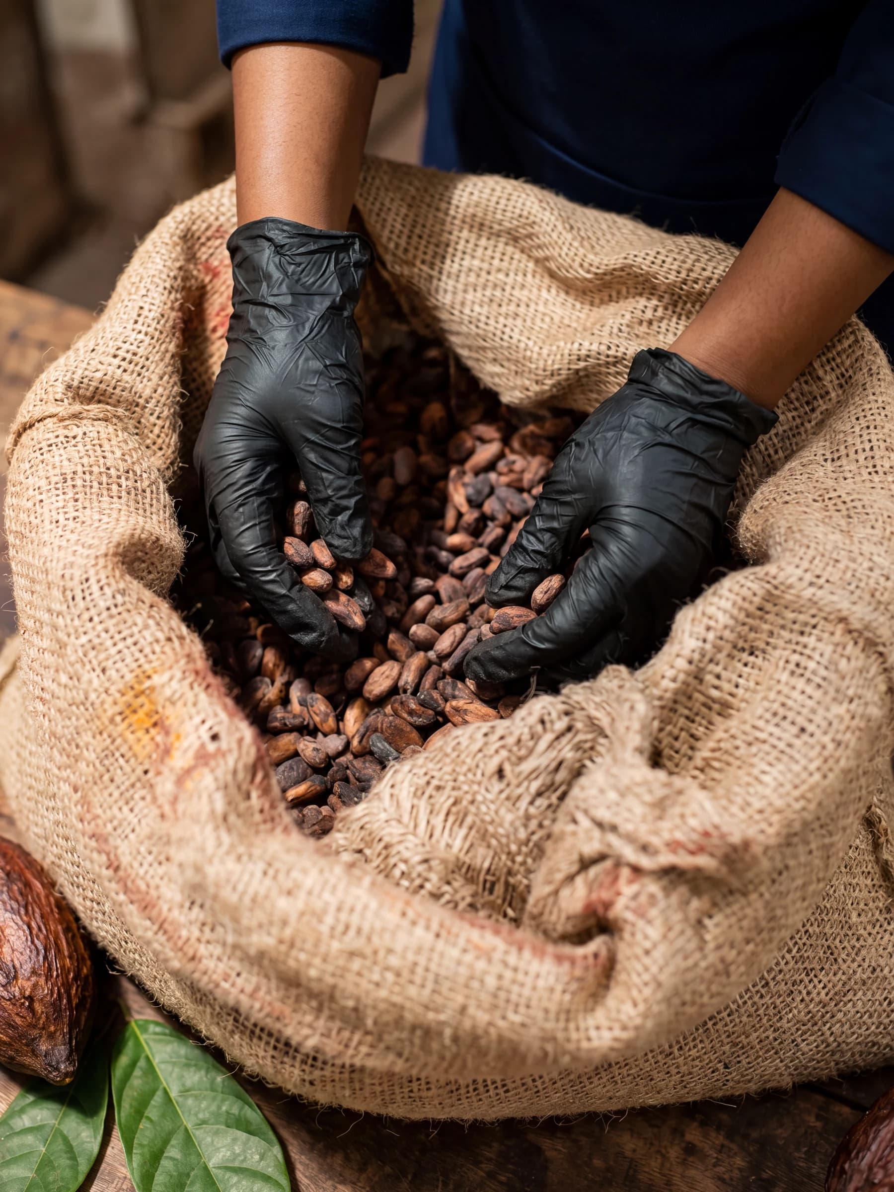 Single-origin cacao, grown in the fertile lowlands of Andhra Pradesh.