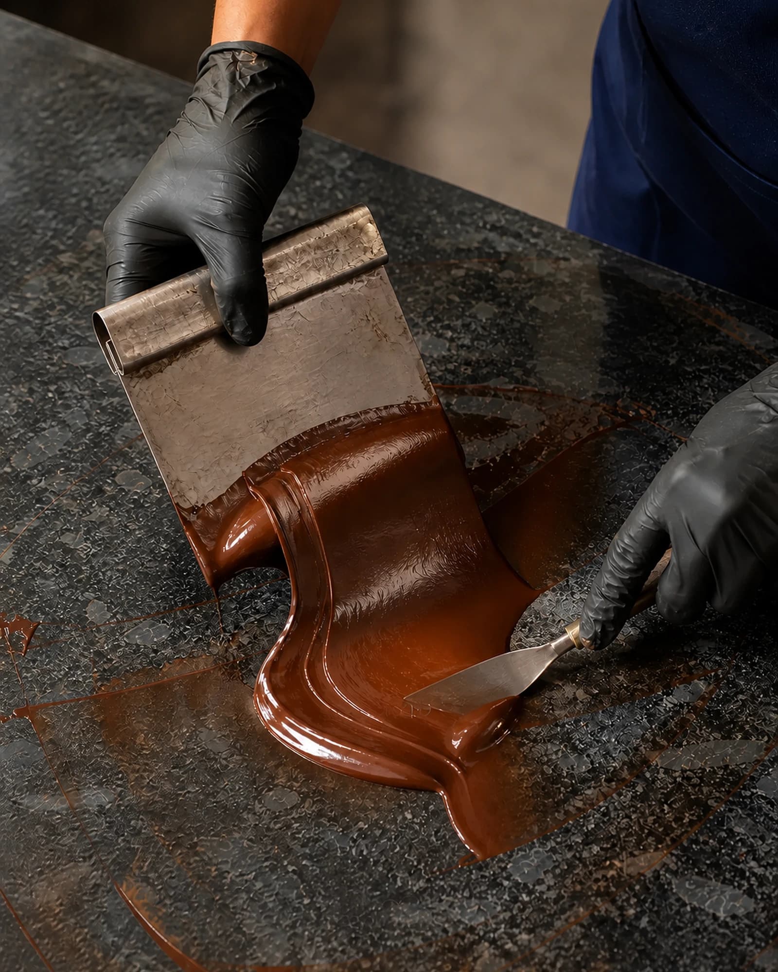 Tempered by hand until every bar breaks with a clean snap.